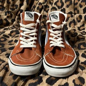 Sk8-Hi Vans Burnt Orange & Blue